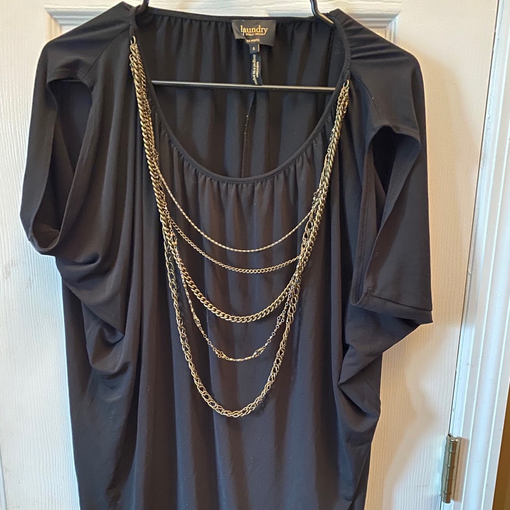 Laundry black chain dress